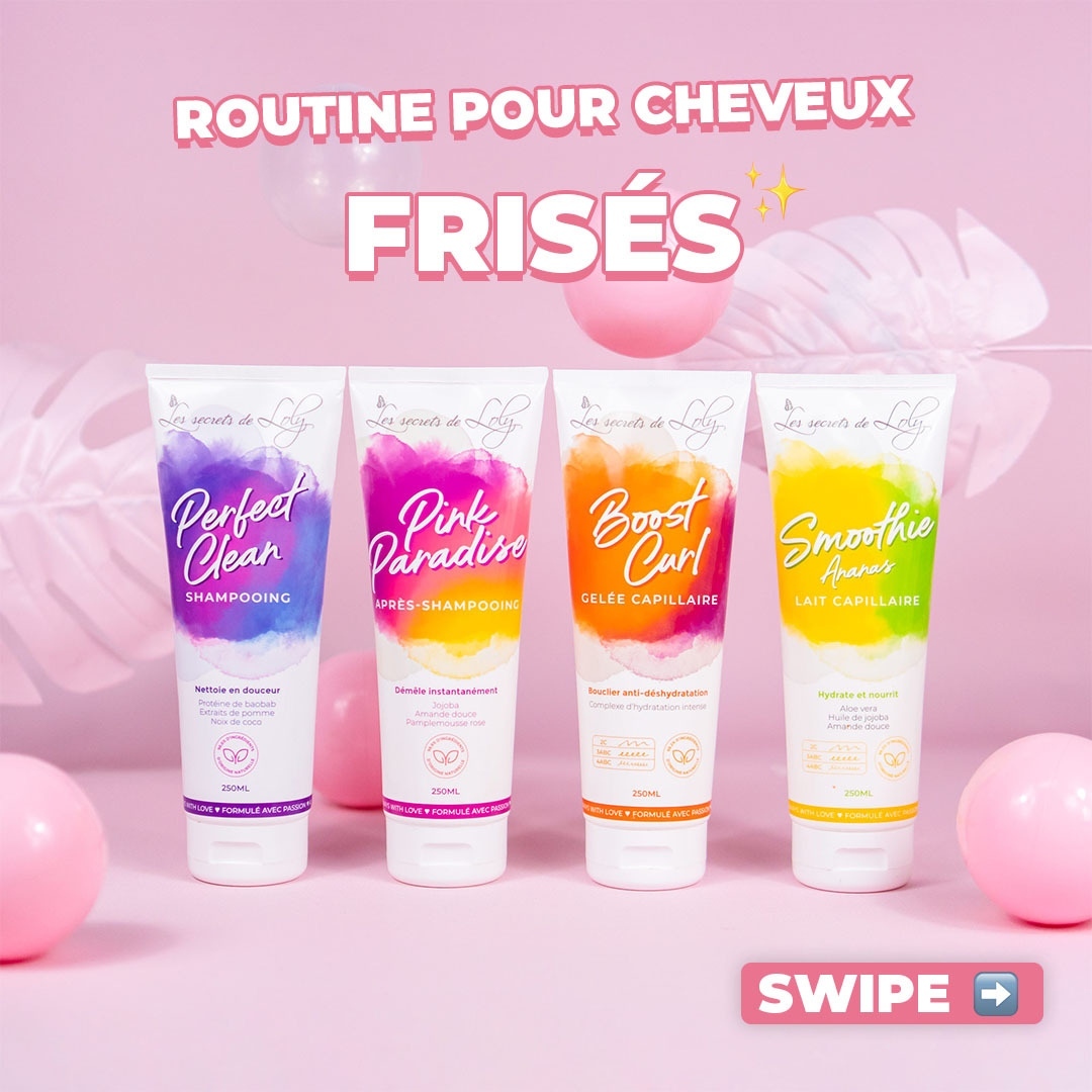 Routine pour cheveux frisés